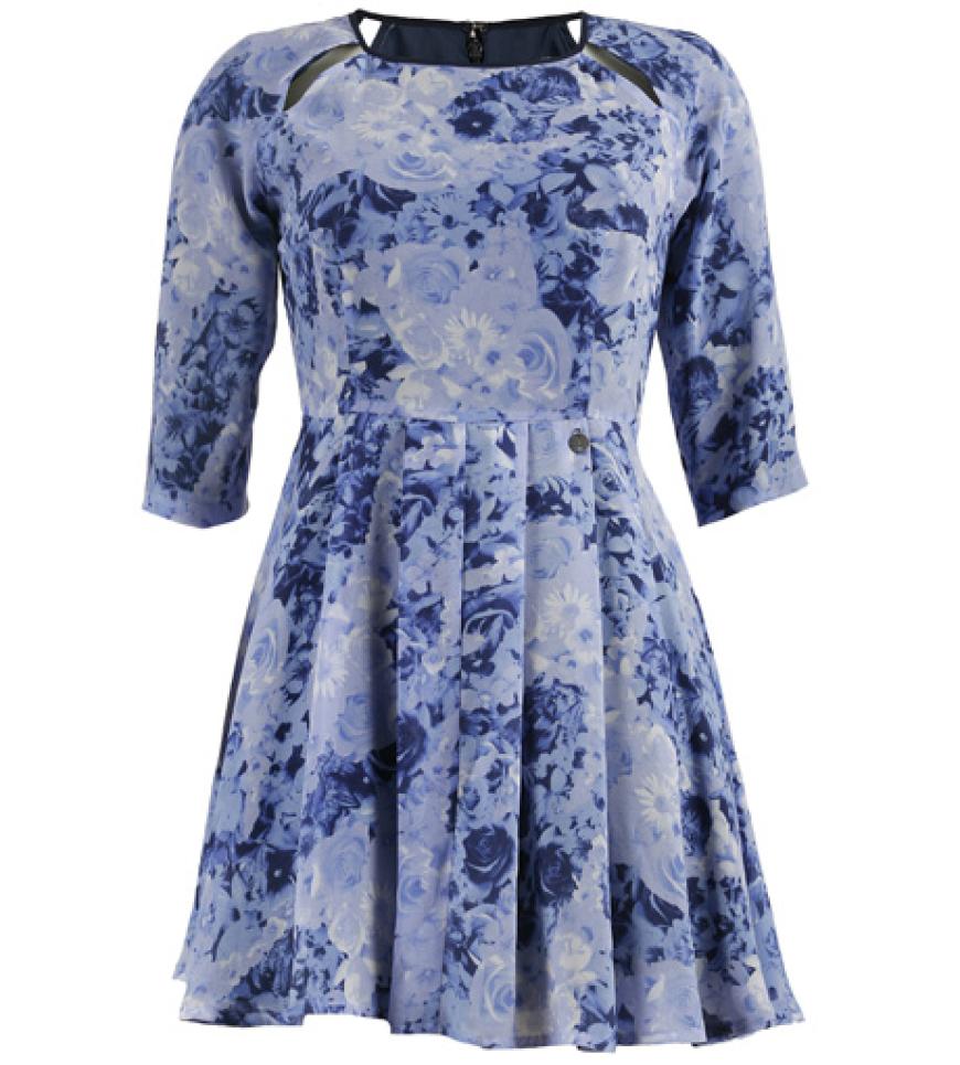 Kleid mit Rosen-Print von Guess Jeans, ca. 130 Euro