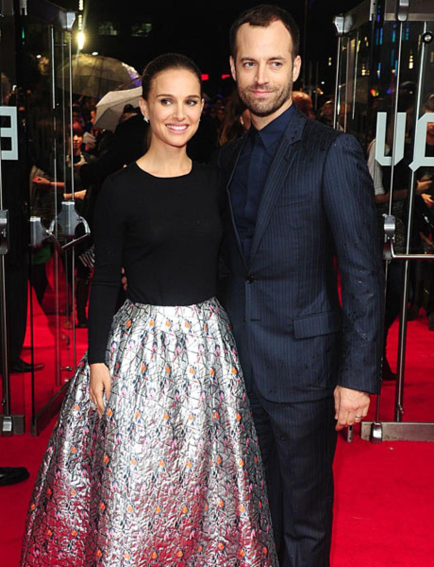 Immernoch happy: Oscar-Preisträgerin Natalie Portman (in Chanel) und ihr Partner Benjamin Millepied