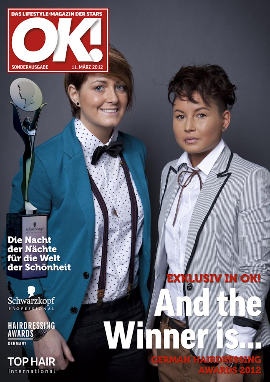 Einmal im Leben das Cover der OK! zieren! Für die Gäste des „German Hairdressing Award 2012“ wurde dieses Traum Wirklichkeit. Jeder Gast des Gala-Abends konnte an einem persönlichen OK! Fotoshooting teilnehmen - und die tollen Ergebnisse sehen Sie hier! Viel Spaß beim Durchklicken!