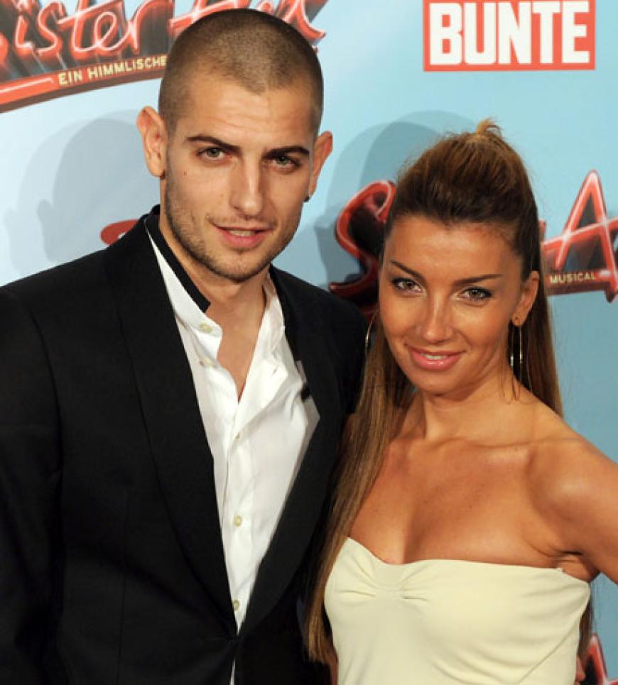 HSV-Fußballspieler Mladen Petric und seine Frau Despina