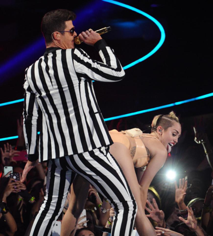Peinliche Popo-Show: Miley Cyrus und Robin Thicke