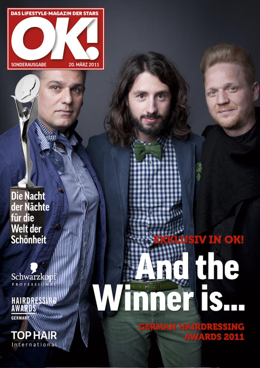 Einmal im Leben das Cover der OK! zieren! Für die Gäste des „German Hairdressing Award 2012“ wurde dieses Traum Wirklichkeit. Jeder Gast des Gala-Abends konnte an einem persönlichen OK! Fotoshooting teilnehmen - und die tollen Ergebnisse sehen Sie hier! Viel Spaß beim Durchklicken!