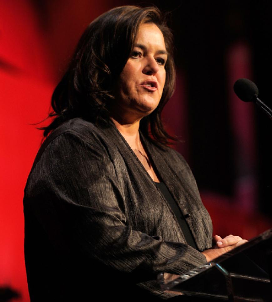 Stand-up-Comedian Rosie O'Donnell hielt eine Rede
