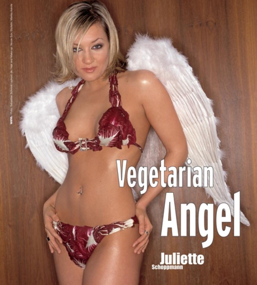 Sängerin Juliette Schoppmann ist Vegetarierin Foto Copyright: PETA