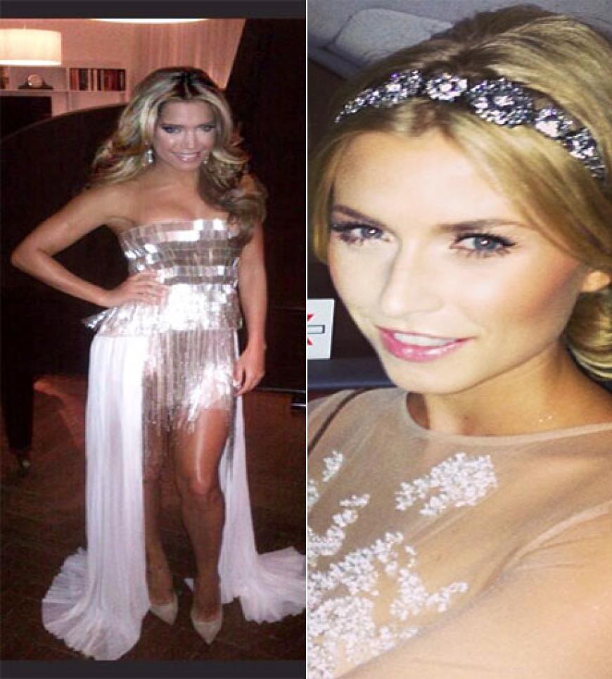 Sylvie und Lena sehen in ihren Glitzeroutfits super aus