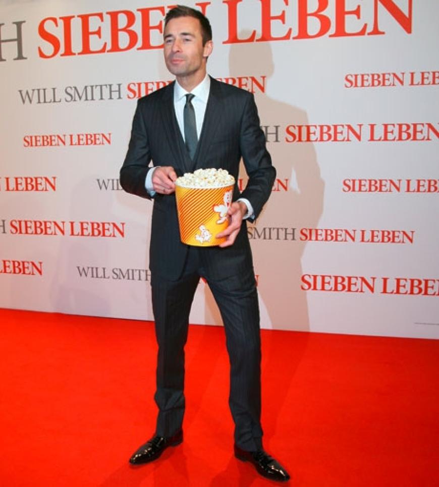 Popcorn immer griffbereit: Moderator Kai Pflaume