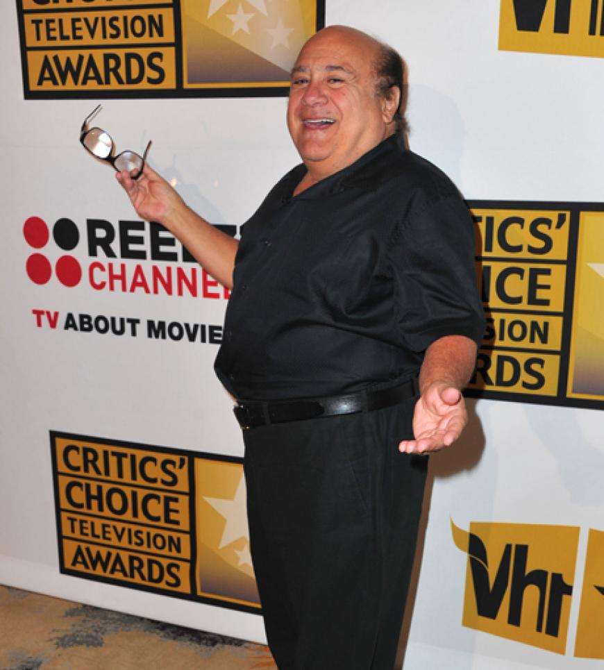 Spaßvogel Danny DeVito posierte für die Fotografen