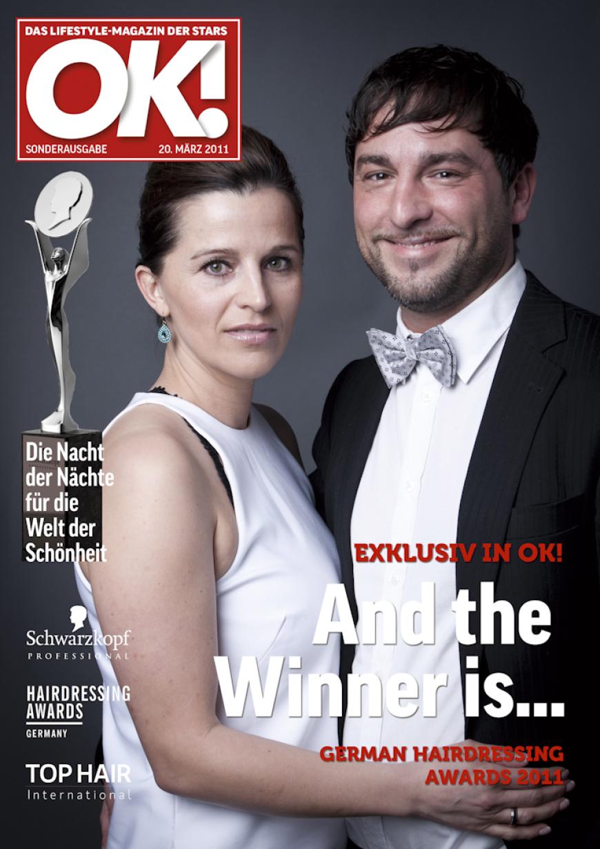 Einmal im Leben das Cover der OK! zieren! Für die Gäste des „German Hairdressing Award 2012“ wurde dieses Traum Wirklichkeit. Jeder Gast des Gala-Abends konnte an einem persönlichen OK! Fotoshooting teilnehmen - und die tollen Ergebnisse sehen Sie hier! Viel Spaß beim Durchklicken!