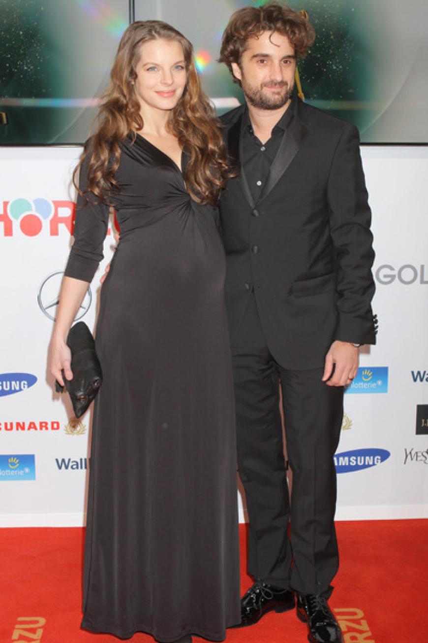 Die werdenden Eltern Yvonne Catterfeld mit und Oliver Wnuk