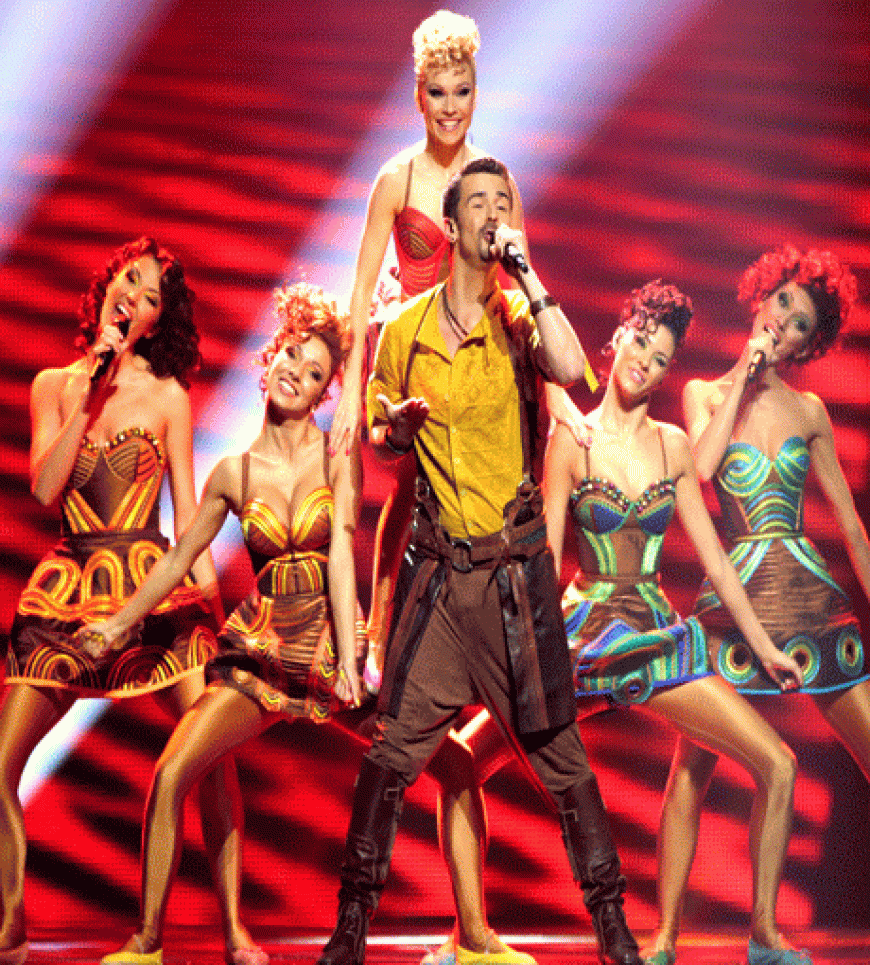 Pasha Parfeny mit seinen Mädels, 11. Platz für Moldawien