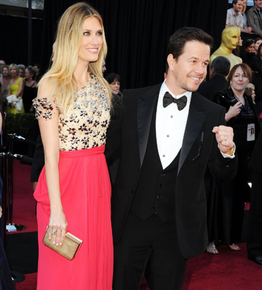 Mark Wahlberg kam mit hübscher Begleitung und fieberte seiner Nominierung für