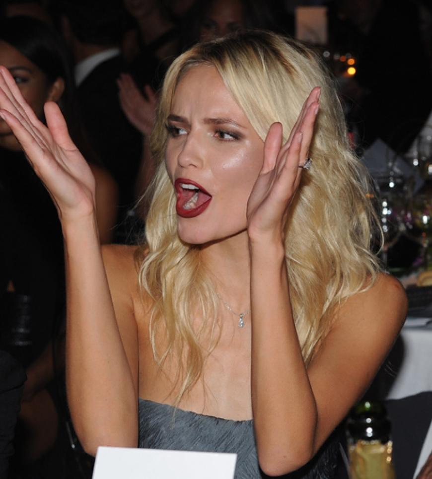 In Partylaune: Model Natasha Poly