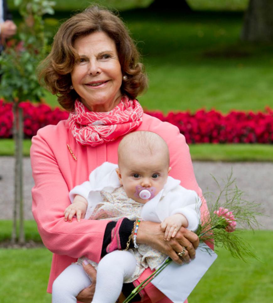 Königin Silvia ist glückliche Oma