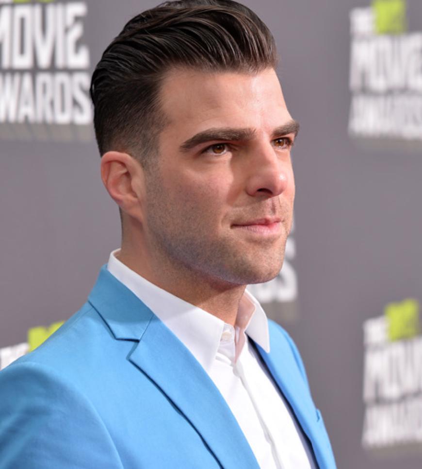 Schauspieler Zachary Quinto machte nicht Blau, sondern kam in Blau