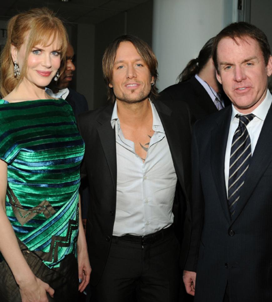 Nicole Kidman und Keith mit Brian Philips
