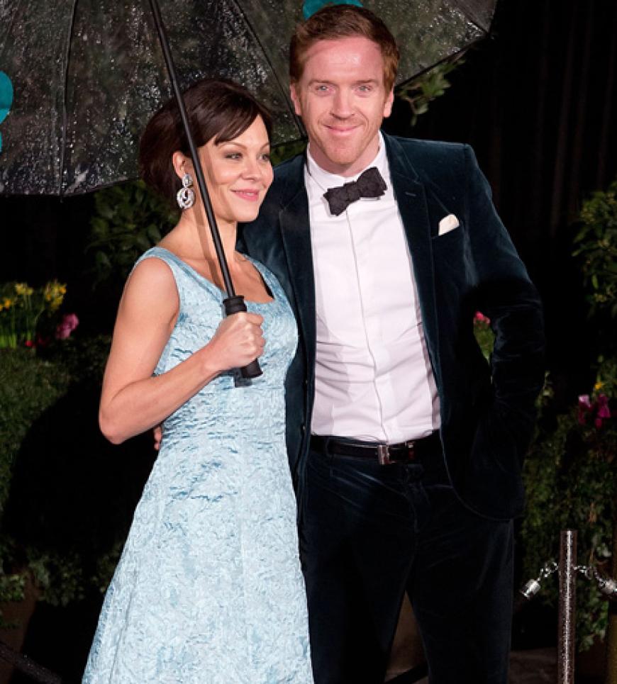 Die britische Schauspielerin Helen McCrory mit ihrem Mann und