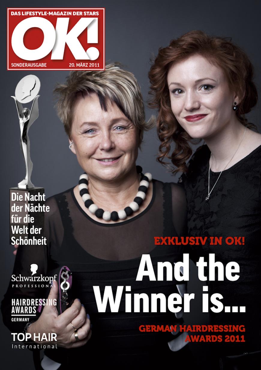 Einmal im Leben das Cover der OK! zieren! Für die Gäste des „German Hairdressing Award 2012“ wurde dieses Traum Wirklichkeit. Jeder Gast des Gala-Abends konnte an einem persönlichen OK! Fotoshooting teilnehmen - und die tollen Ergebnisse sehen Sie hier! Viel Spaß beim Durchklicken!