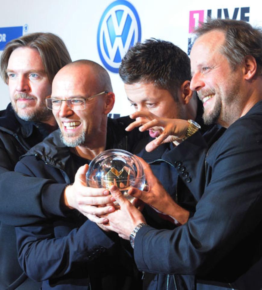 Die Fantastischen Vier freuen sich über einen Preis in der Kategorie