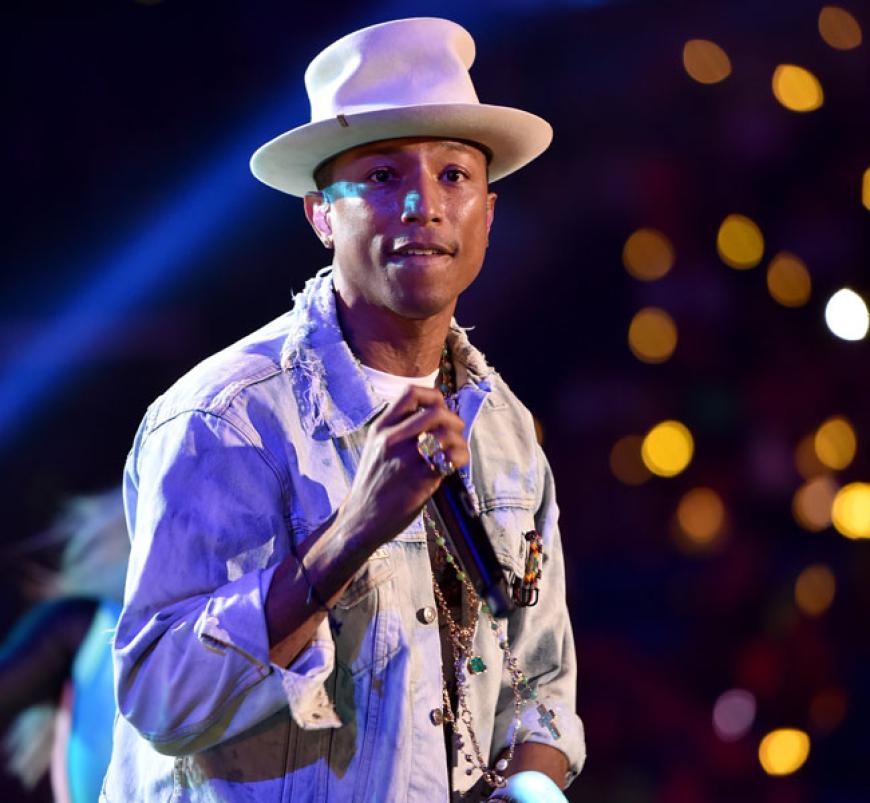 Mr. Happy Pharrell Williams trat auf, war aber nicht das Highlight des Abends...
