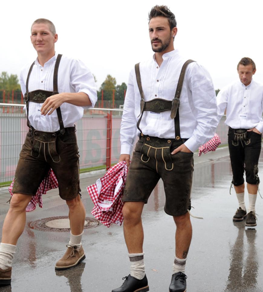 Die Bayern-Stars durften auch nicht fehlen: Bastian Schweinsteiger, Diego Contento, Ivica Olic, Danijel Pranjic