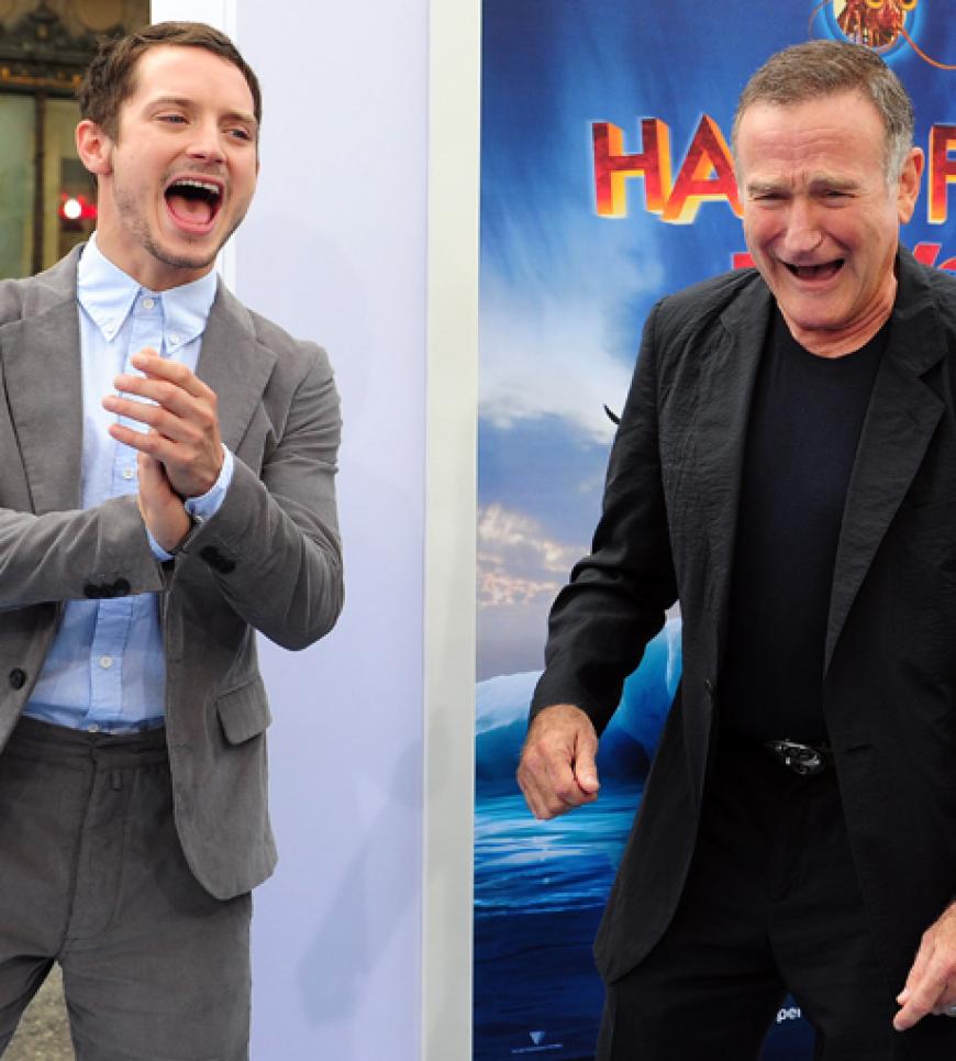 Hatten offensichtlich ihre größte Freude: Elijah Wood und Robin Williams