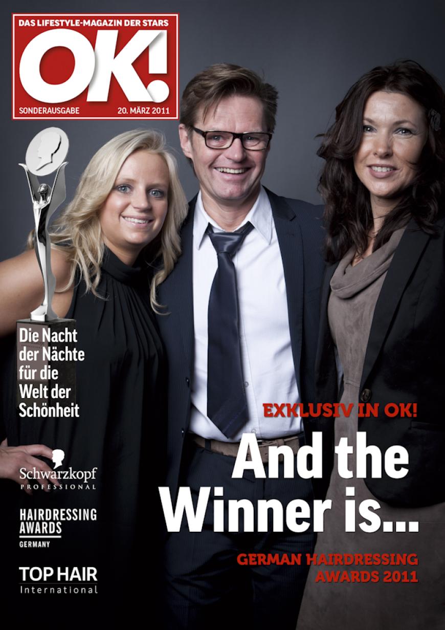 Einmal im Leben das Cover der OK! zieren! Für die Gäste des „German Hairdressing Award 2012“ wurde dieses Traum Wirklichkeit. Jeder Gast des Gala-Abends konnte an einem persönlichen OK! Fotoshooting teilnehmen - und die tollen Ergebnisse sehen Sie hier! Viel Spaß beim Durchklicken!