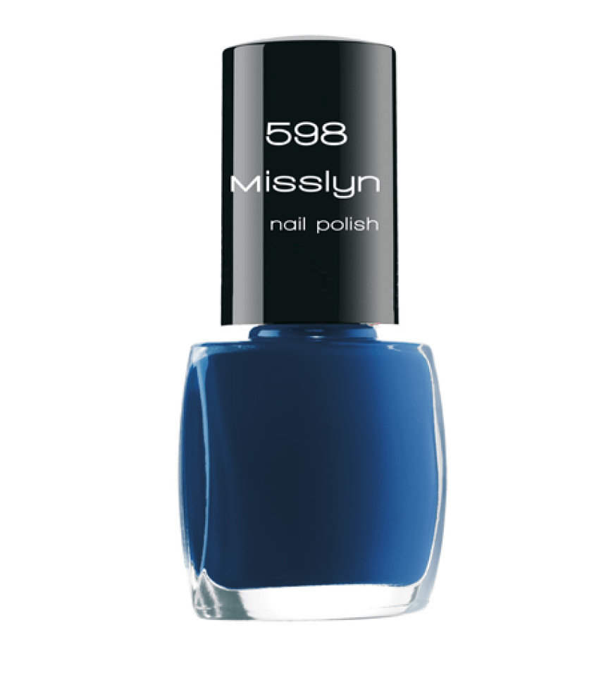 Dieser tiefe Blauton erinnert ans Meer: Nr. 598, Sweet-Mini Kollektion von Misslyn, 4 ml, ca. 3 Euro