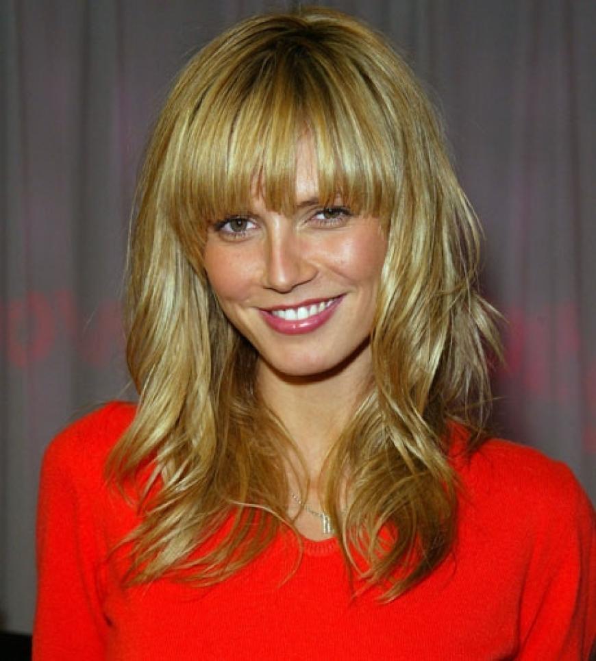 Heidi Klum mit ihrer langen blonden Mähne
