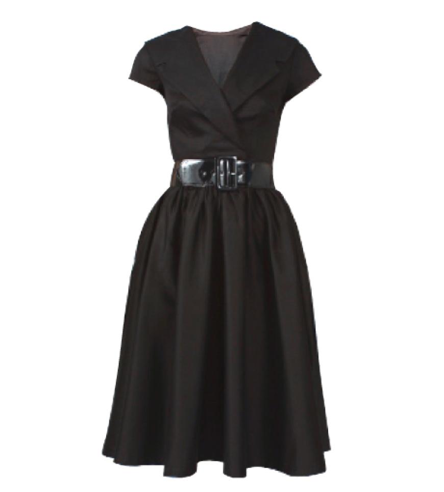 Retro: Weit schwingende Tellerröcke, taillierte Blusenkleider mit Schößchen oder lässige Sixties-Shapes die Mode der 50er- und 60er-Jahre stand Pate für die aktuellen Designs. Kleid von Ars Vivendi über rockabilly-clothing.de, ca. 170 Euro
