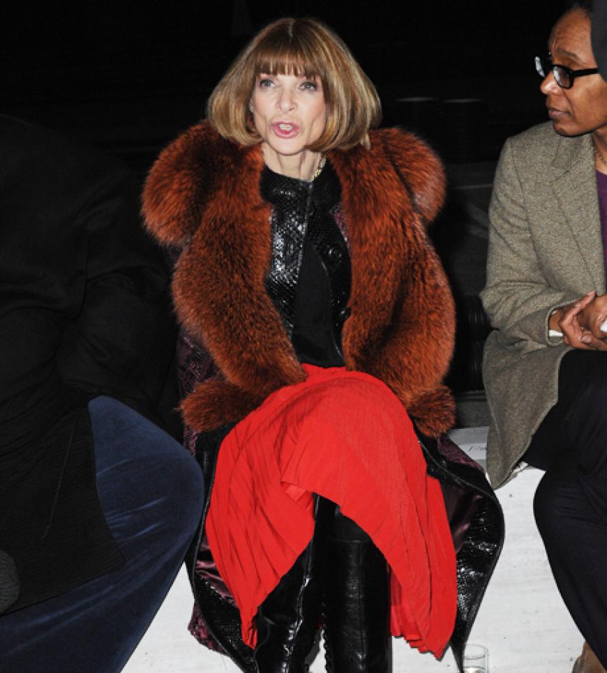 Vogue-Chefin Anna Wintour darf bei den wichtigen Shows nicht fehlen