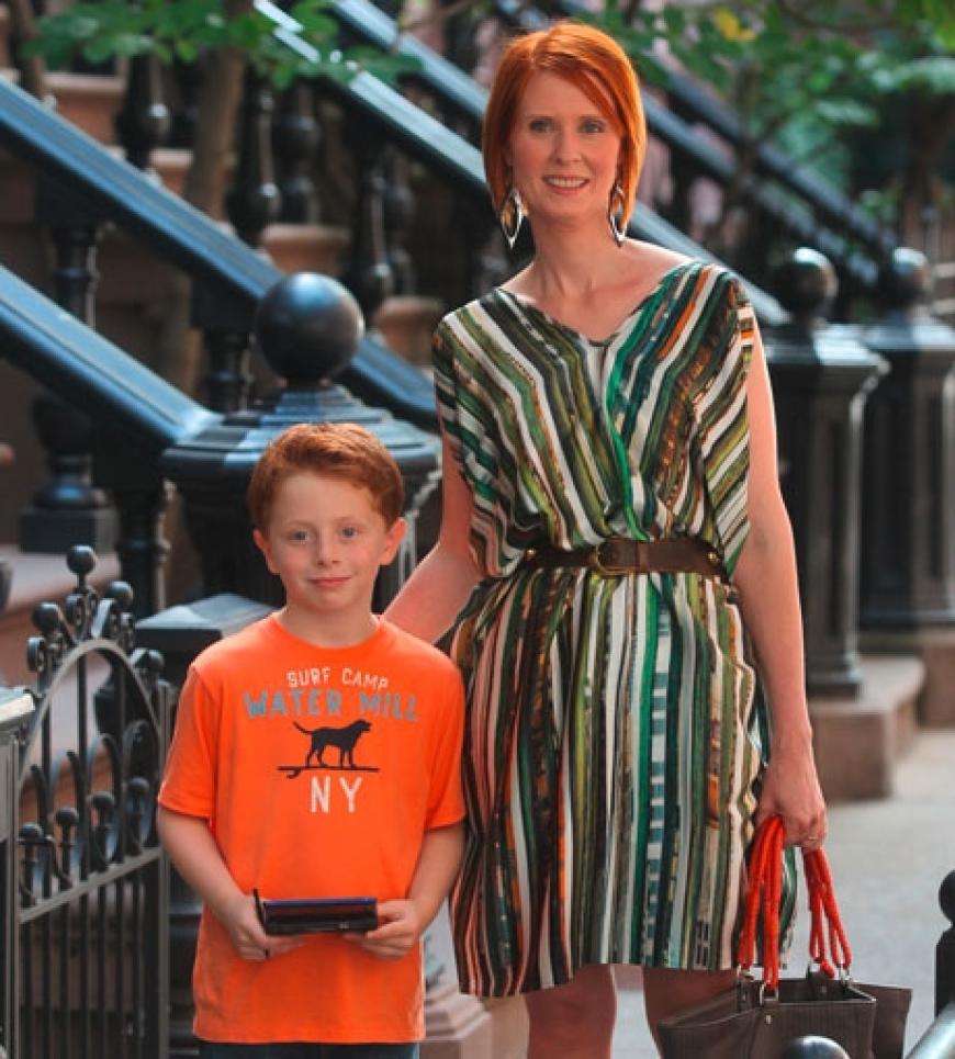 Mensch, ist Brady groß geworden! Cynthia Nixon dreht mit ihrem Serien-Sohn