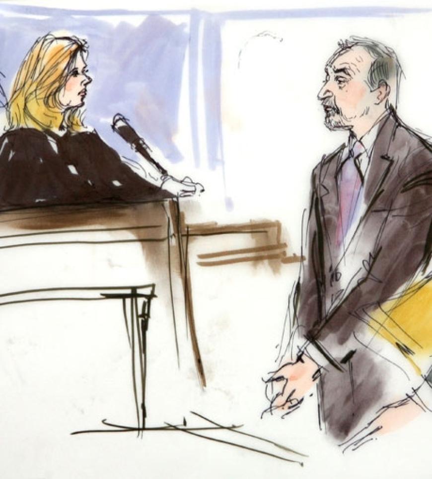 Mark Geragos und die Richterin Patricia Schnegg