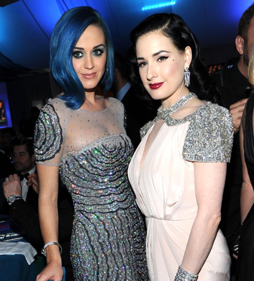 Katy Perry mit Dita Von Teese