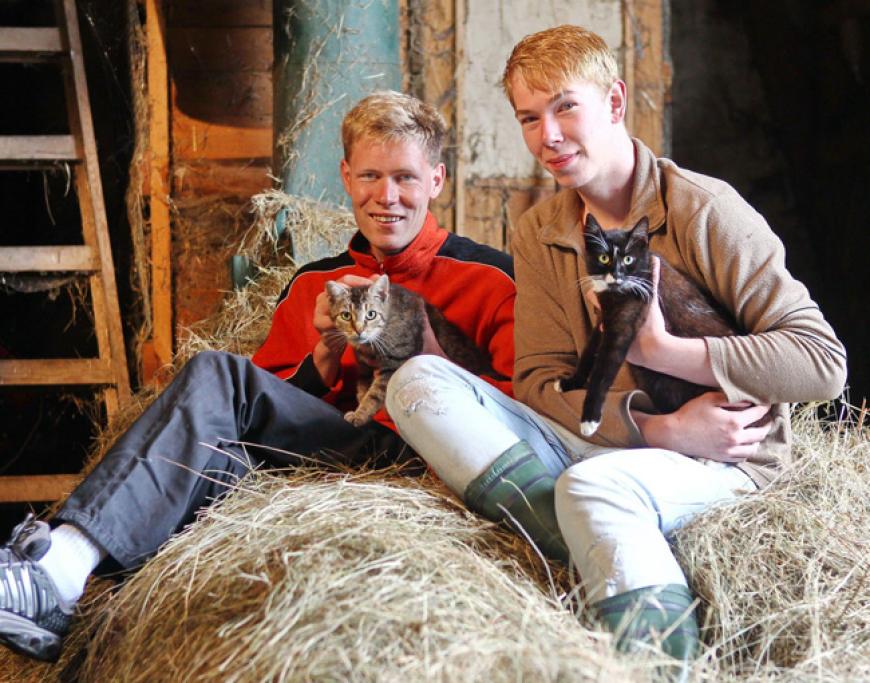 Denny und Altenpfleger Timo