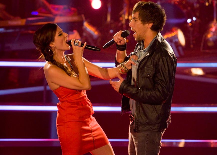 Max Giesinger gegen Laura Martin. Der Karlsruher Max gilt mittlerweile als einer der Favoriten der Show