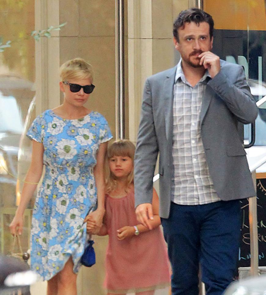 Jason Segel mit Michelle Williams und deren Tochter Matilda