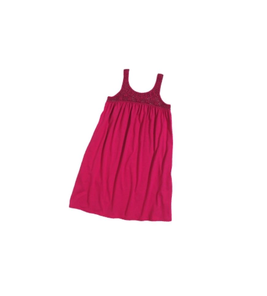 Knallfarben: Top mit
Häkeldetail von Benetton, ca. 45 Euro