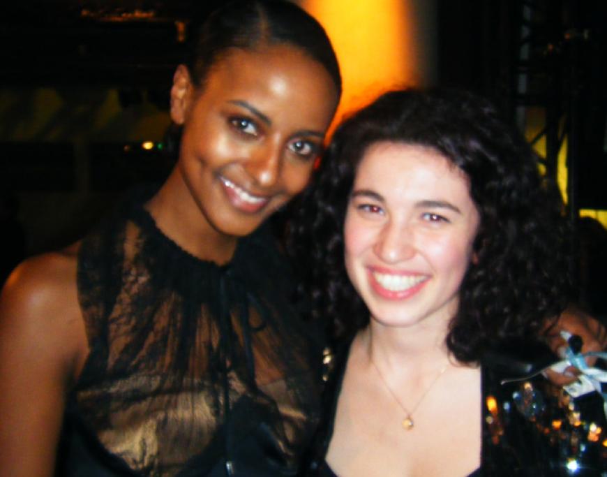 Sowie mit GNTM-Siegerin Sara Nuru