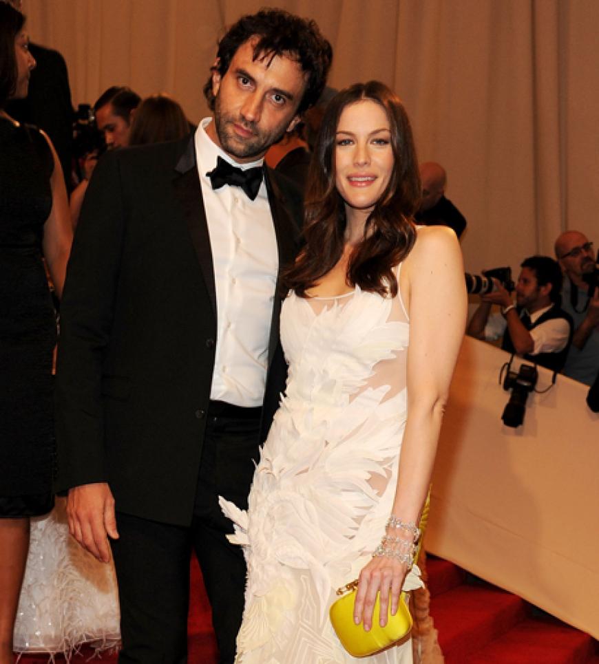Designer Riccardo Tisci mit Schauspielerin Liv Tyler