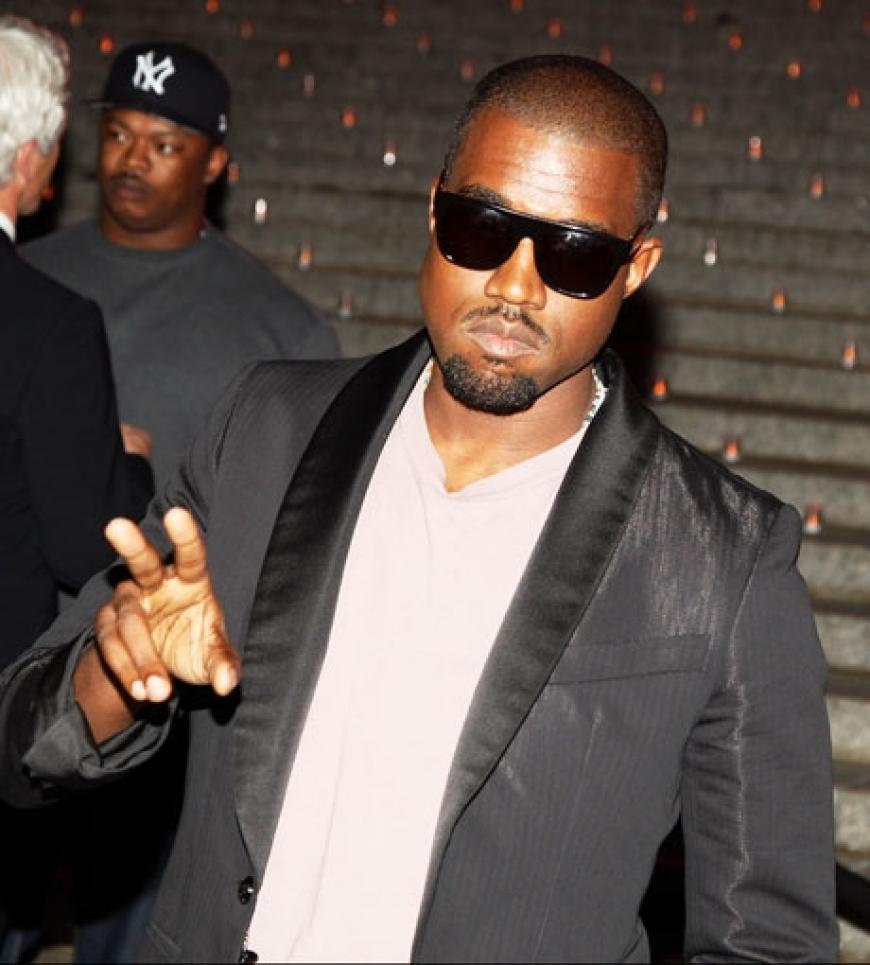 Sänger Kanye West schien nicht bester Laune zu sein