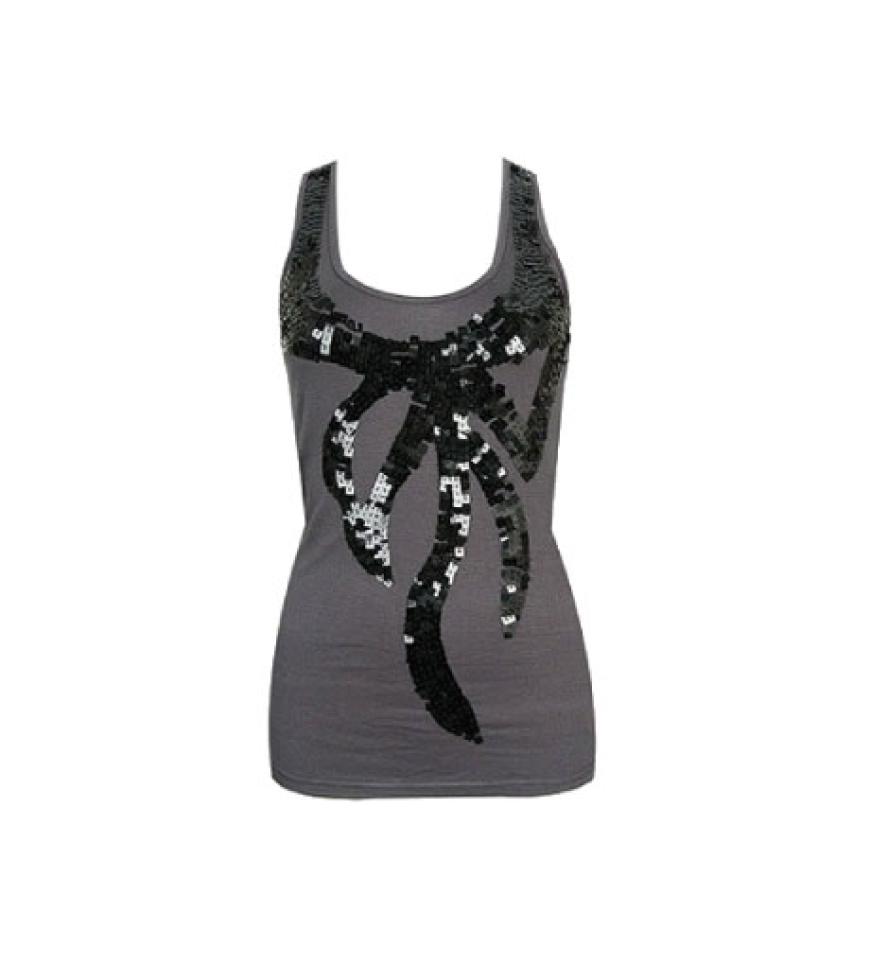 Tank Top mit Pailletten von Daniel Stern, ca. 25 Euro