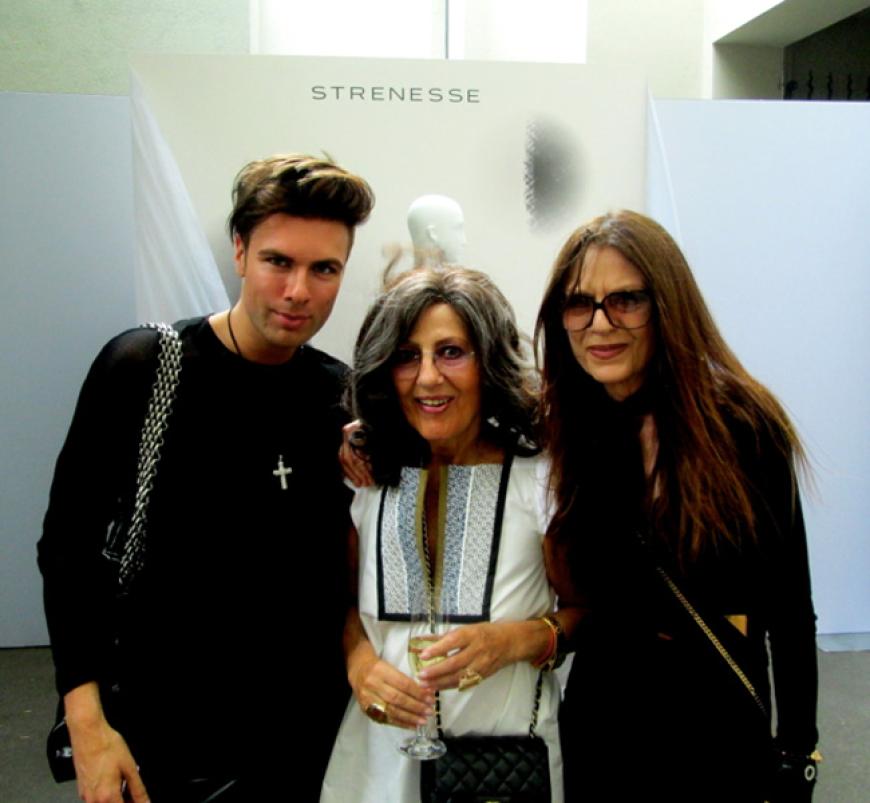 Ich mit Angelica Blechschmidt (Ex-Vogue-Chefredakteurin) und Natali Acatrini (Strenesse-Chefdesignerin)