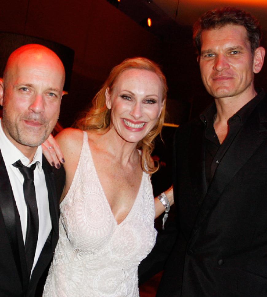 Andrea Sawatzki mit Christian Berkel und Goetz Otto