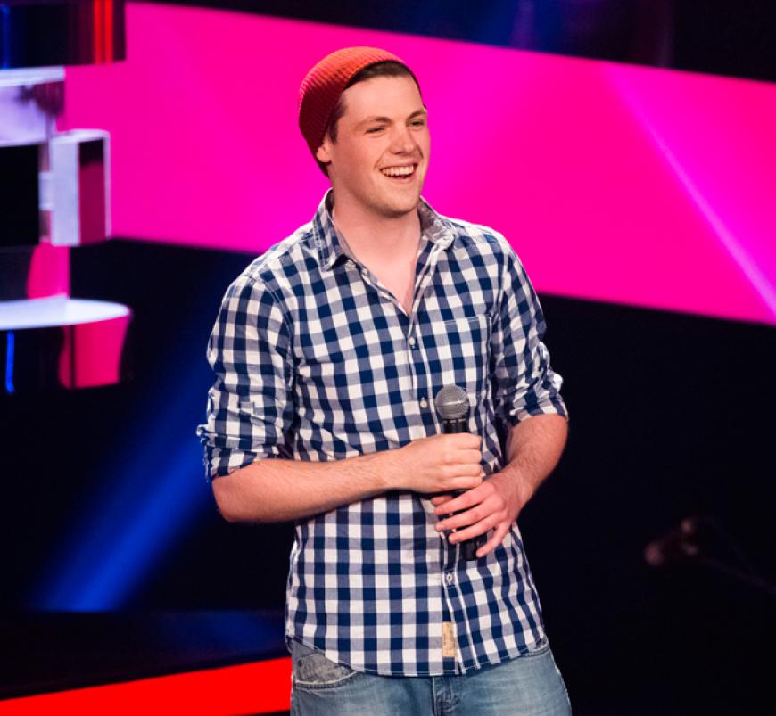 Manuel Storz (23, aus Linz am Rhein) sang âWho Did That To Youâ von John Legend - und freut sich übers Weiterkommen im Team Samu