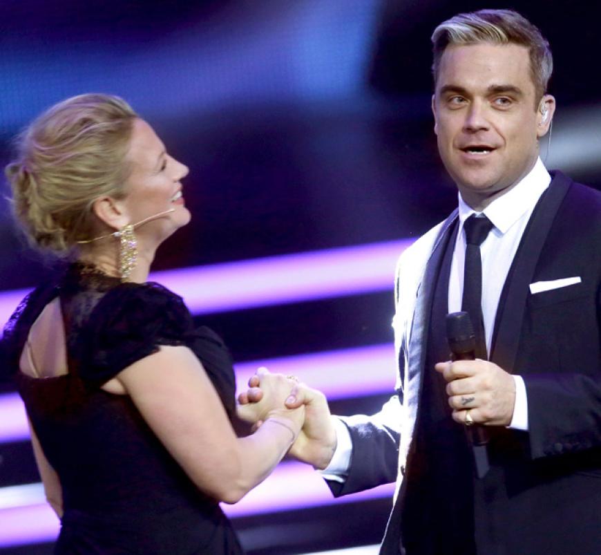Alte Bekannte! Barbara Schöneberger und Robbie Williams treffen sich irgendwie ständig´