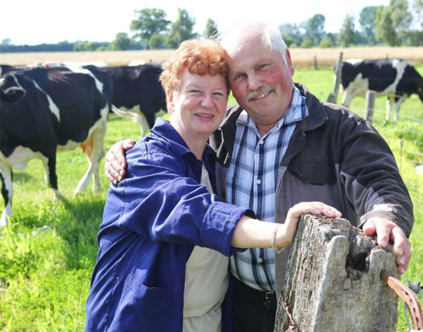 Dieter ist stolz: „Ich bin froh, dass das mit Renate und dem Vieh so gut harmoniert
