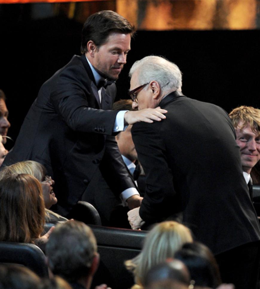Mark Wahlberg holte die Regie-Legende Martin Scorsese auf die Bühne
