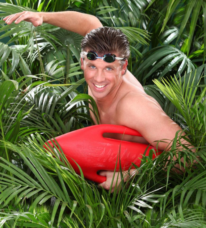 Rekord-Schwimmer Thomas Rupprath sorgte für den nötigen Sex-Appeal im Camp