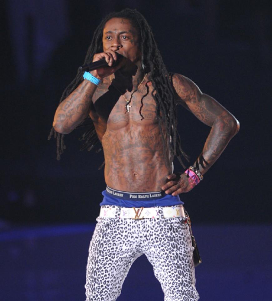 Lil Wayne zeigte hingegen viel Haut