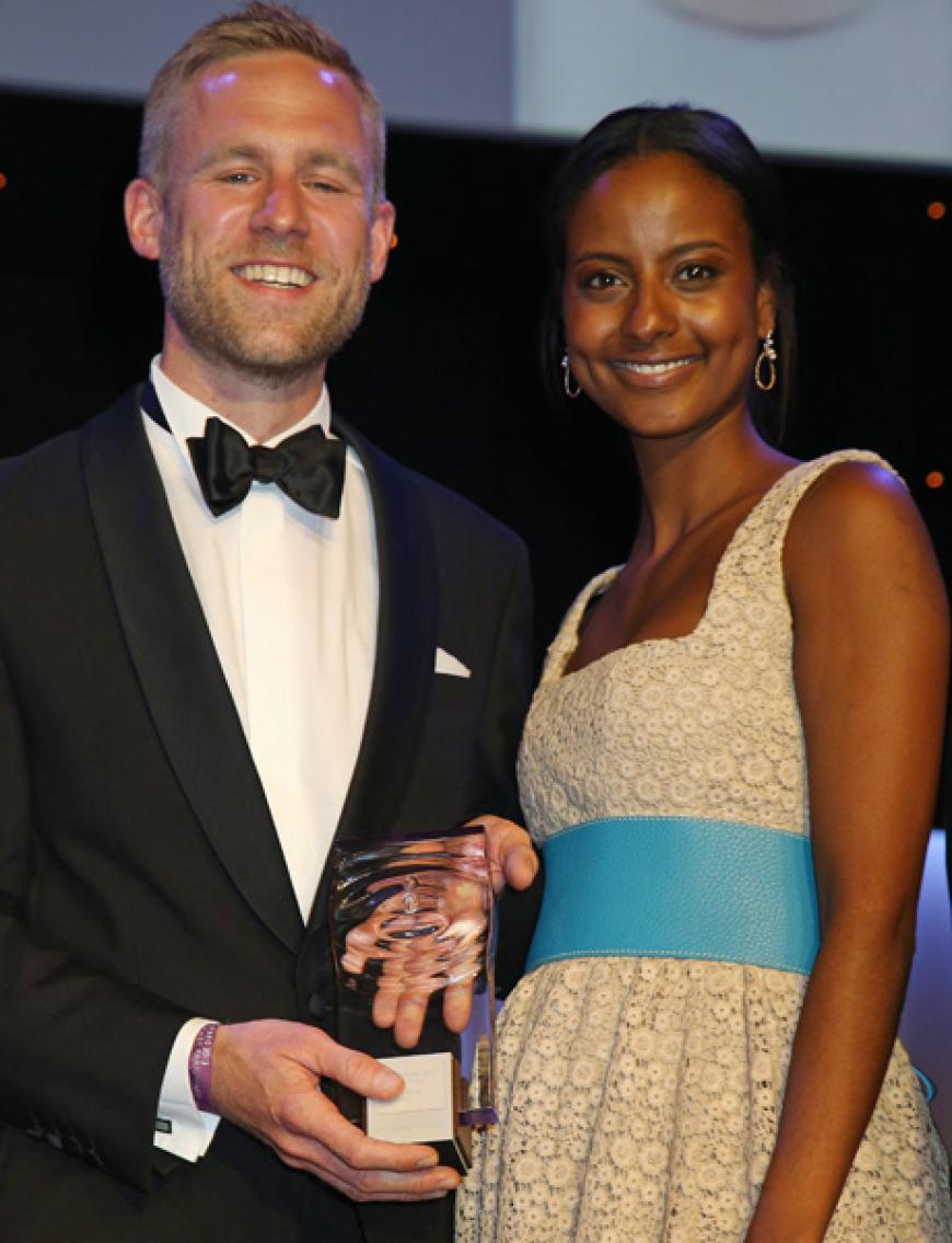 Sara Nuru und Björn Strumann Sales Manager P&G Prestige